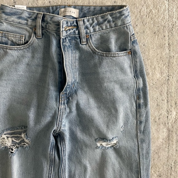 Pacsun Eco light blue high rise ripped 90’s boyfriend jeans - Picture 4 of 6